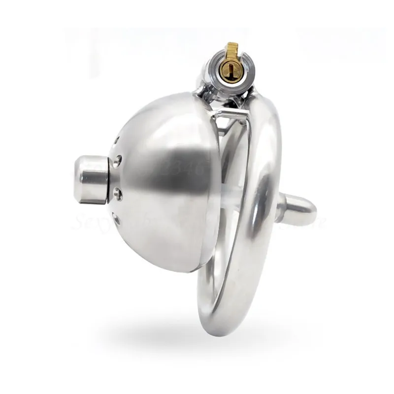Новый Пояс верности из нержавеющей стали супер маленький Мужской Целомудрие