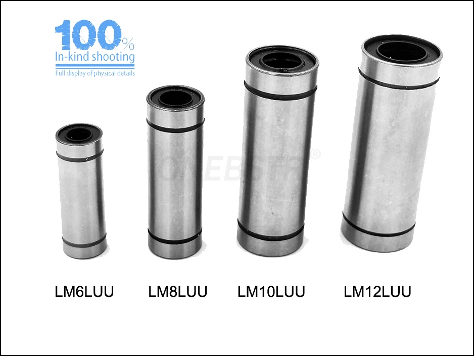 Линейный подшипник расширенного типа LM6LUU LM8LUU LM10LUU LM12LUU ЧПУ линейные подшипники стержни лайнер рельс 3d принтер части