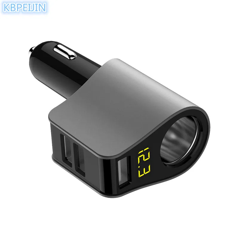 Автомобильное зарядное устройство HO с 3USB-портами и индикасветодиодный
