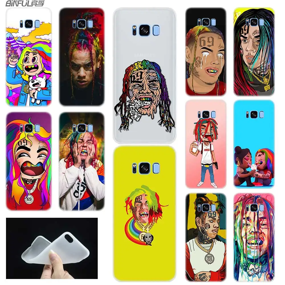 Мягкий силиконовый чехол для Samsung S30 S20 S11 S10 S9 S8 Plus lite 11e 10e Uitra S7Edge Tekashi69 6ix9ine 69 Rap singer |