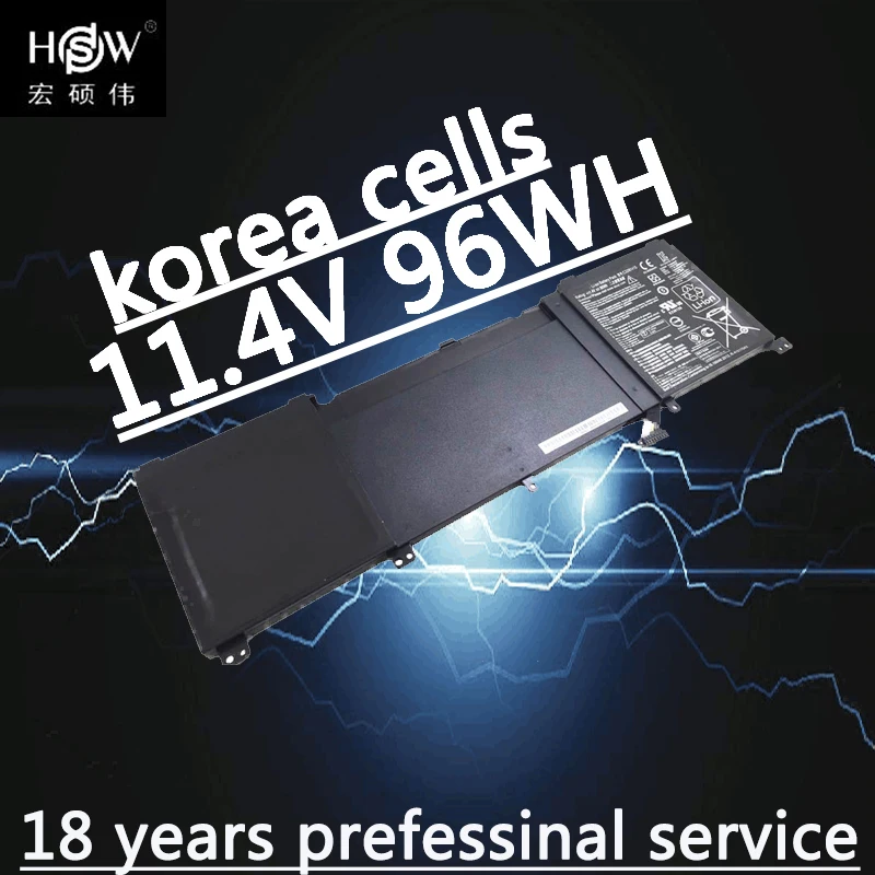 HSW абсолютно новый 96Wh 11 4 V C32N1415 литий ионный аккумулятор для ноутбука Asus ZenBook Pro N501VW