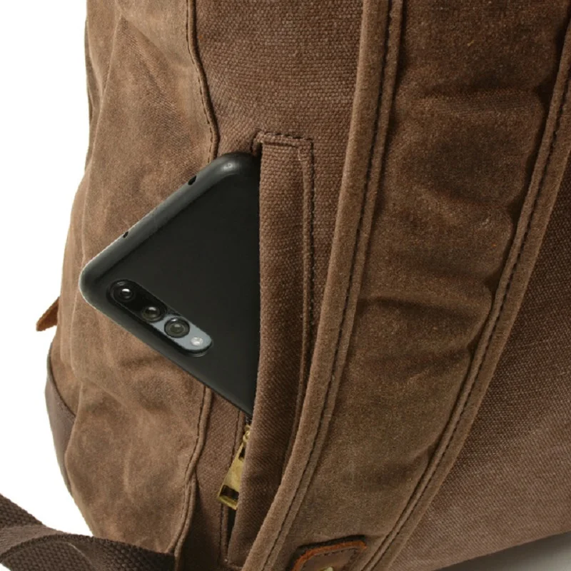 M269 новый роскошный винтажный холщовый рюкзак для мужчин масляный воск Холщовый