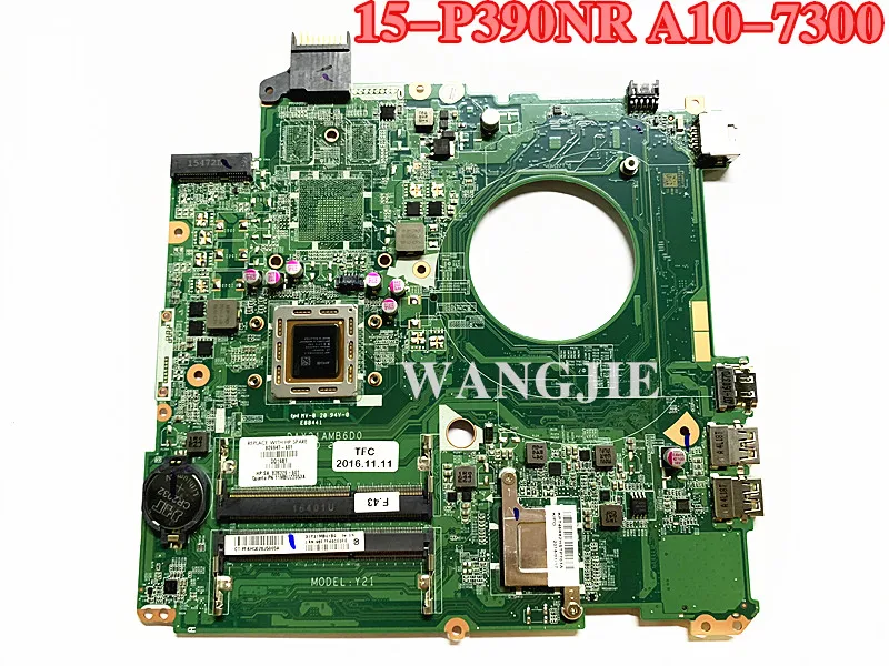 Для HP 15 P390NR P Материнская плата ноутбука 826947 601 501 001 аккумулятор большой емкости A10