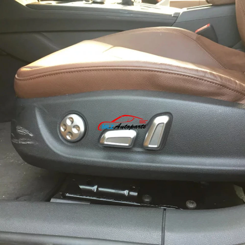 Car Front Seat Side Adjustment Button Knob Decoration Cover Trim 6PCS For Audi A4 B9 8W 2017 | Автомобили и мотоциклы