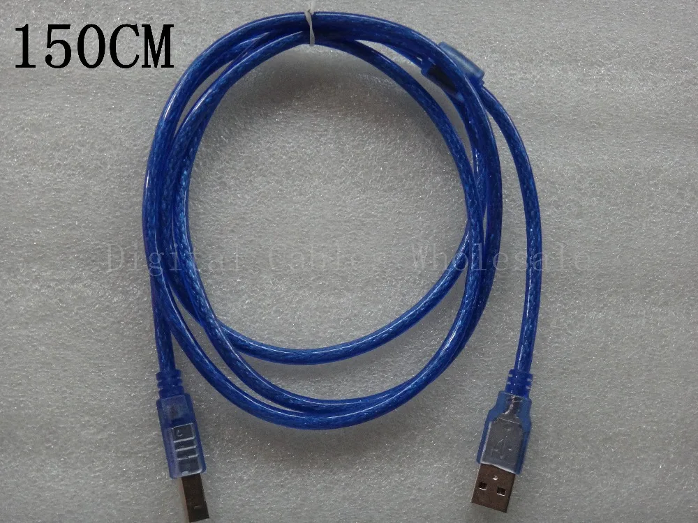 USB 2 0 Удлинительный Печатный кабель 30 см 1 5 м 3 10 OHFC медный прозрачный синий оптовый