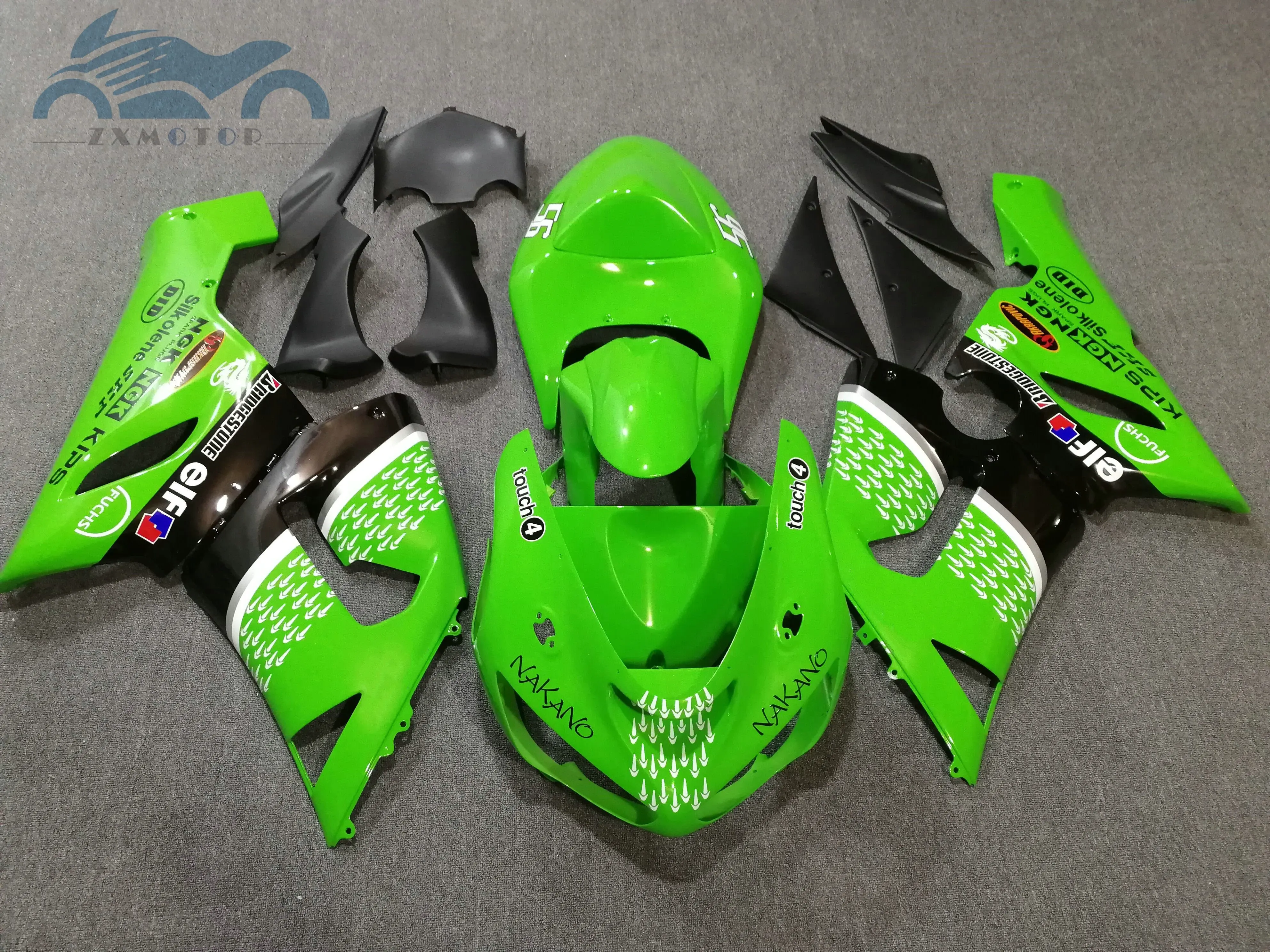 Набор обтекателей под заказ для KAWASAKI 2008- Ninja 250 ZX 250R sport ABS комплекты обтекателей EX250 08-14 Зеленые детали мотоцикла