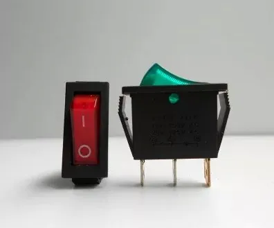 Illumated KCD8-211N mini rocker switch, выключатель лодки, 3 контакта, отверстие для качества 26*11