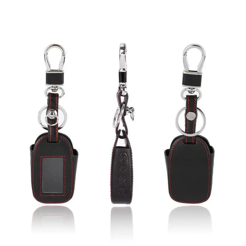Кожаный чехол для ключей Starline B92 двусторонней автомобильной сигнализации / B64 B62 B94