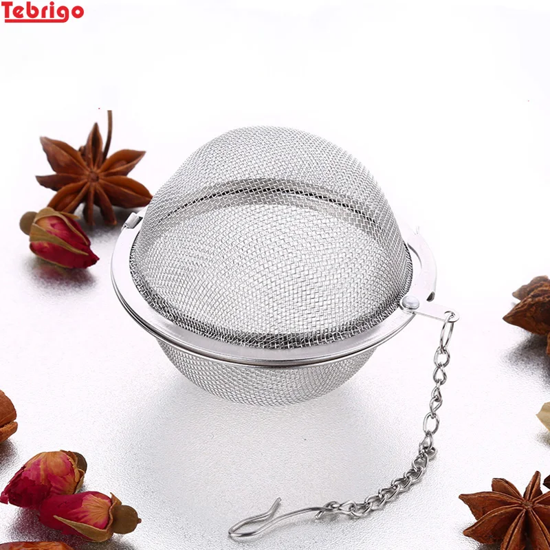 Tebrigo 3Pcs Stainless Steel Filter Mesh Tea Infuser Strainer Ball with Hook For Brewing Lot | Дом и сад