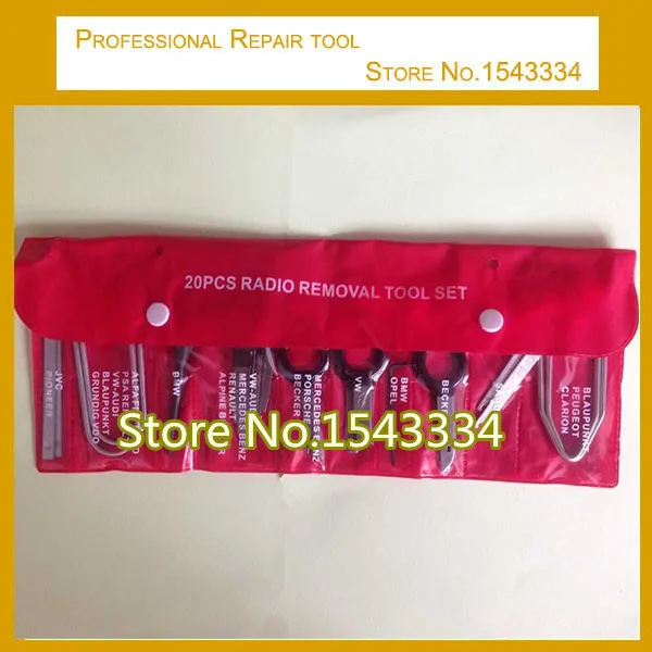 Бесплатная доставка 20 шт. автомобильный радиоприемник набор инструментов для