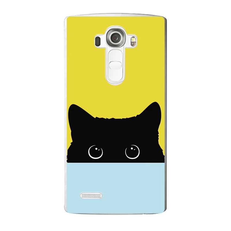 Мягкий прозрачный чехол из ТПУ с мультяшным котом для телефона LG G3 G4 G5 V10 K3 K4 K5 K8 K10