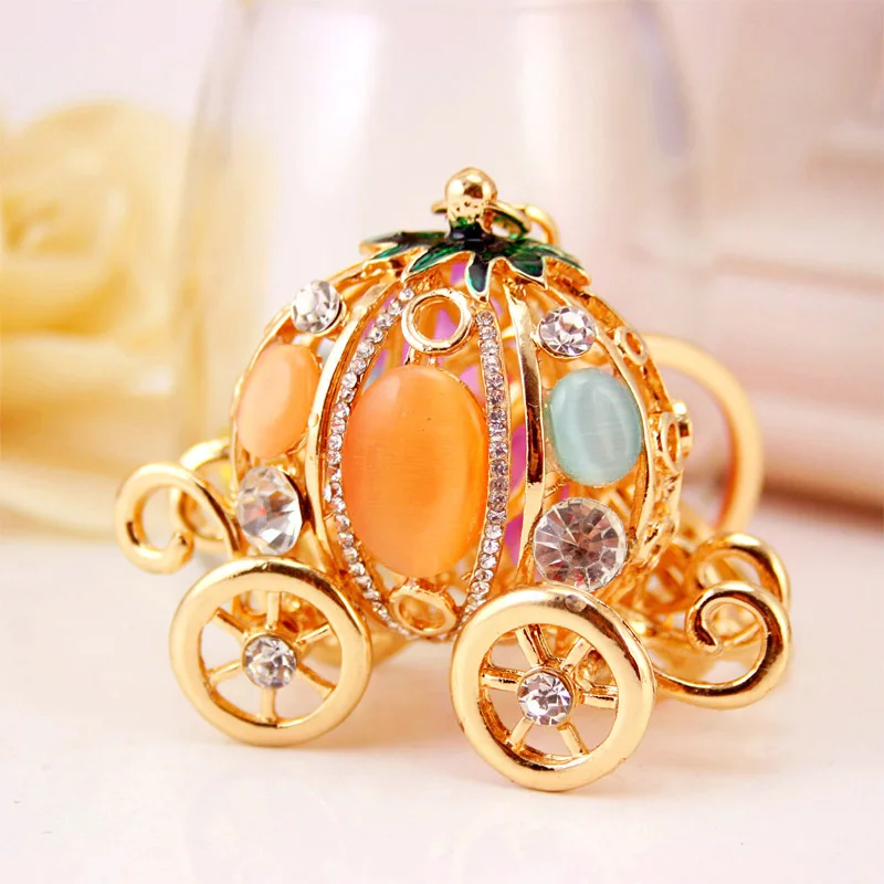 Мода Jewelry сказки тема Золушка тыквы каретки брелки с Опал Камень для Для женщин