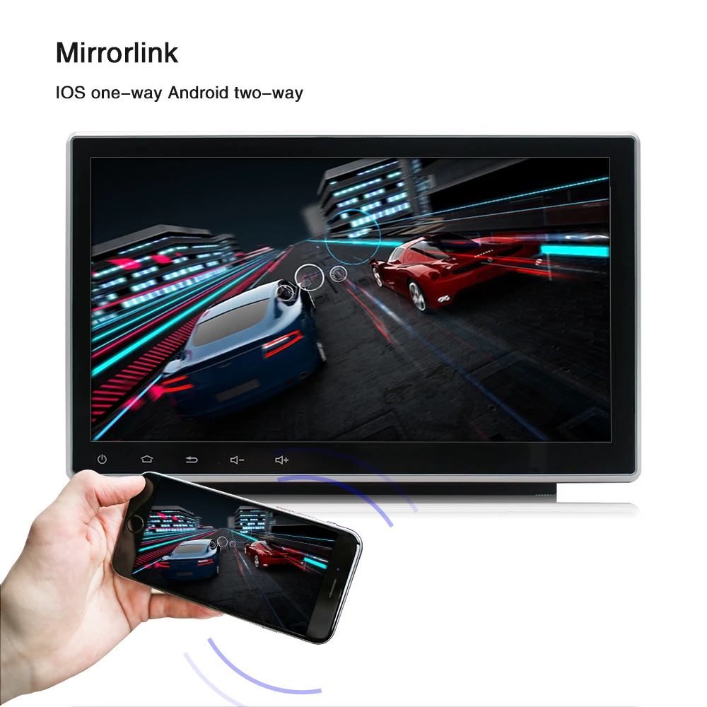 10," Автомагнитола Android 8,1 gps Автомагнитола Авто Радио Стерео Bluetooth Mirrorlink радио Para авто с регулируемым экраном вверх вниз