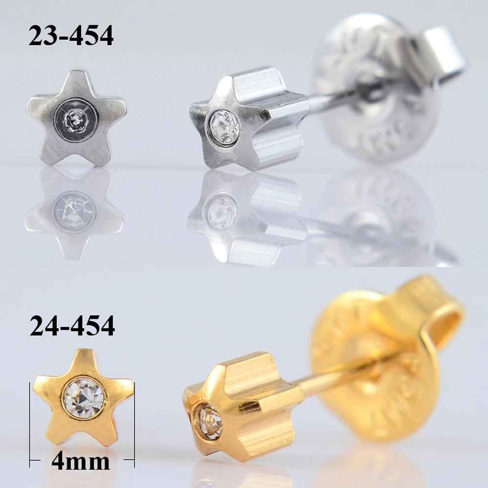 Пара уха шпильки для пирсинга Push-Back серьги хряща Tragus шпилька с полным круглым, сердечко с драгоценным камнем, жемчугом, бабочкой очарование цветок маргаритки