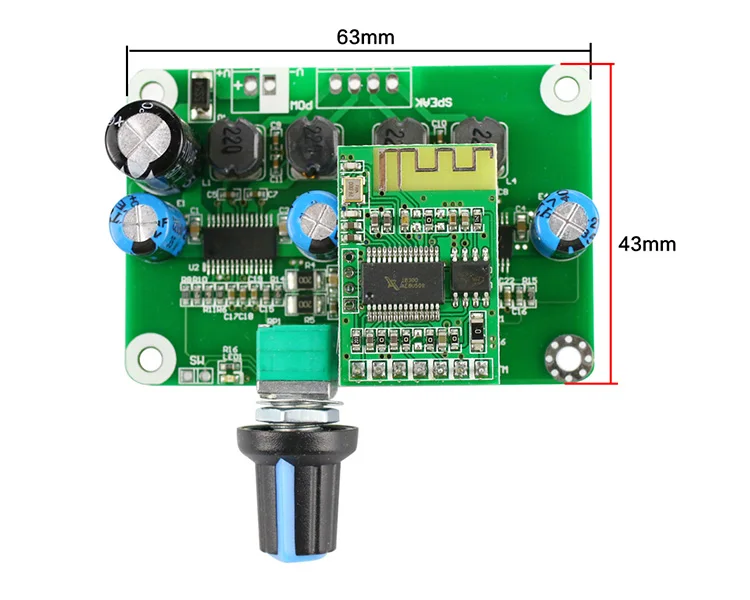 GHXAMP TPA3110 Bluetooth усилитель доска 30 Вт* 2 PBTL усилитель класса D стерео цифровой усилитель мощности Bluetooth 4,2 готовая плата 1 шт