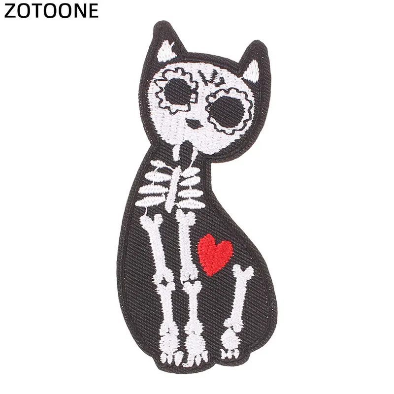 Zotoone бабочка Роза патч одежда вышивка патч мультфильм Кот, лошадь, летучая мышь, Акула патч для украшения джинсов Оловянная Одежда патч D