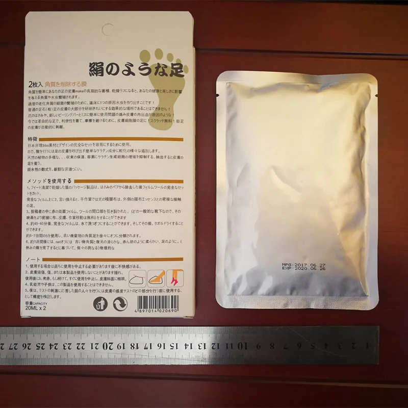 1 пара/мешок Очищающая маска для ног смягчающая кожу пилинг отшелушивающий пирог