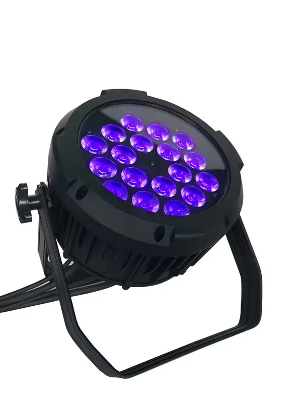 4pcs/lot 18x18w 6in1 RGBAW UV LED Par Light Waterproof Led Cans IP65 | Stage Lighting Effect