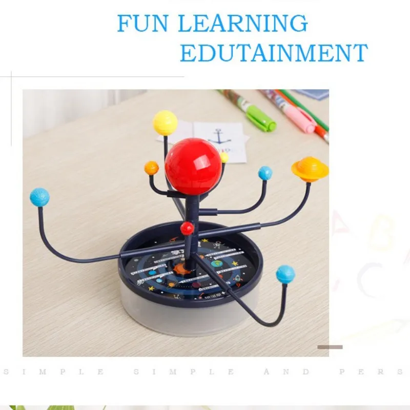 Планетарная солнечная система восемь планет девять планетарных моделей Игрушек DIY сборка небесных рабочих инструментов