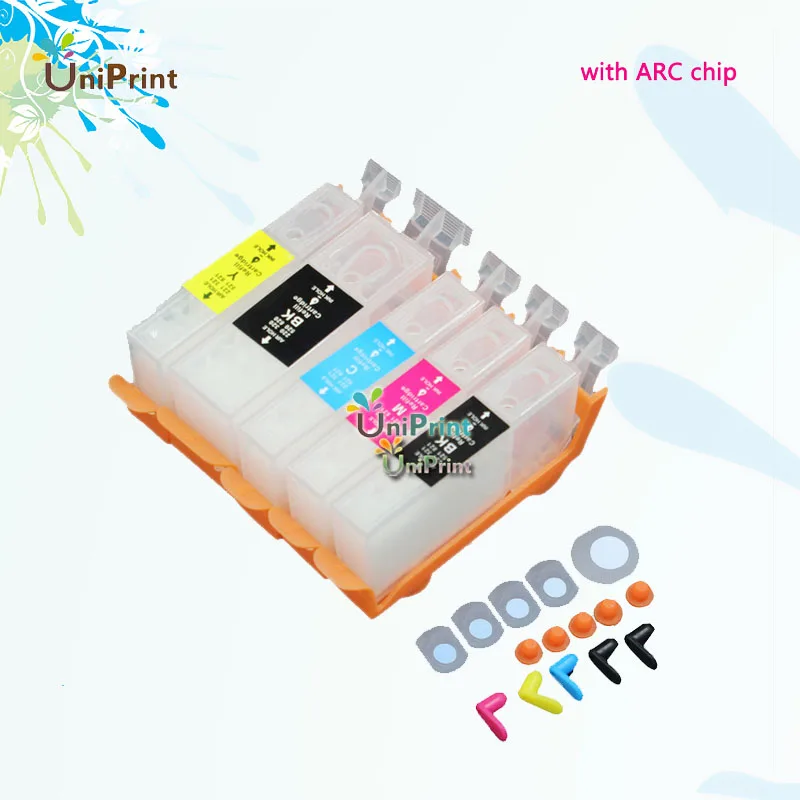 До 5 шт. многоразовый картридж PGI725 для iX6500 4870 ip4970 MG5170 MG5270 MG5370 MG6170 MG6270 MG8170 MG8270 iX6560