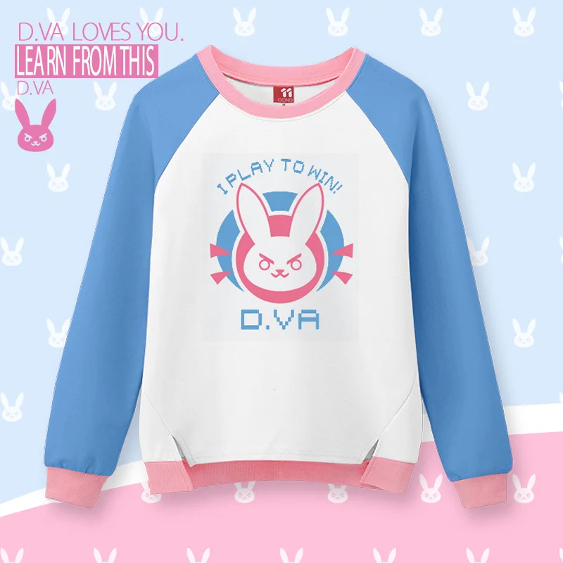 Горячая игра наручных часов D.va толстовка с круглым вырезом на осень для женщин