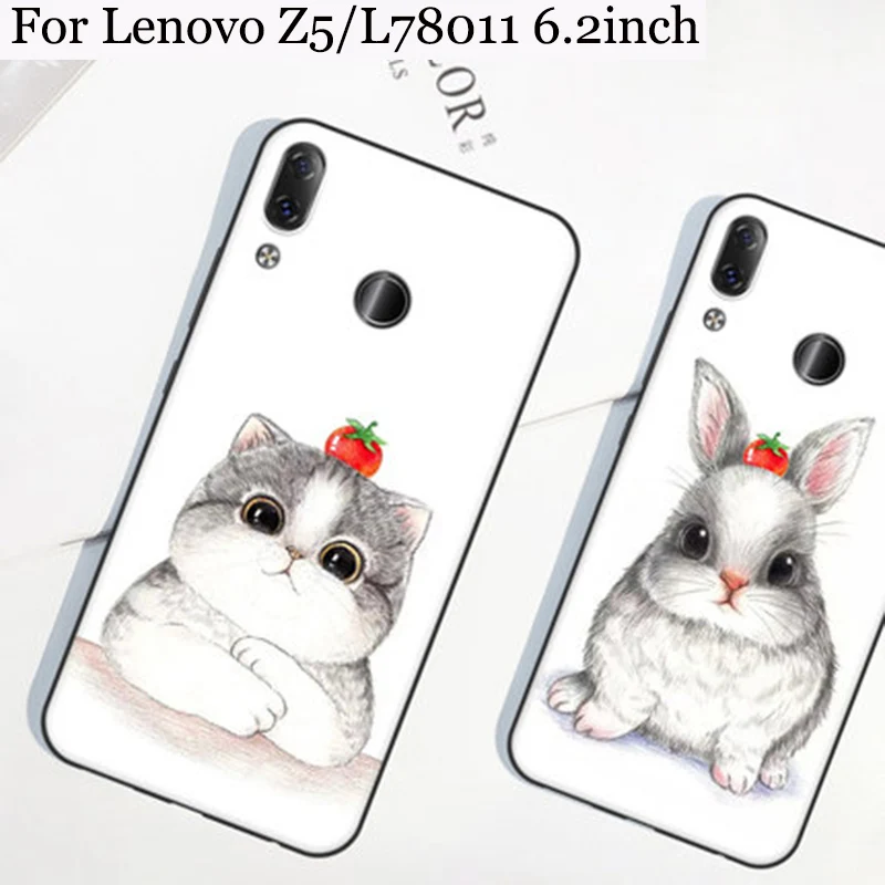 6 2 дюйма чехлы для Lenovo Z5 чехол милый мультяшный мягкий L78011 Z 5 L 78011 на заднюю