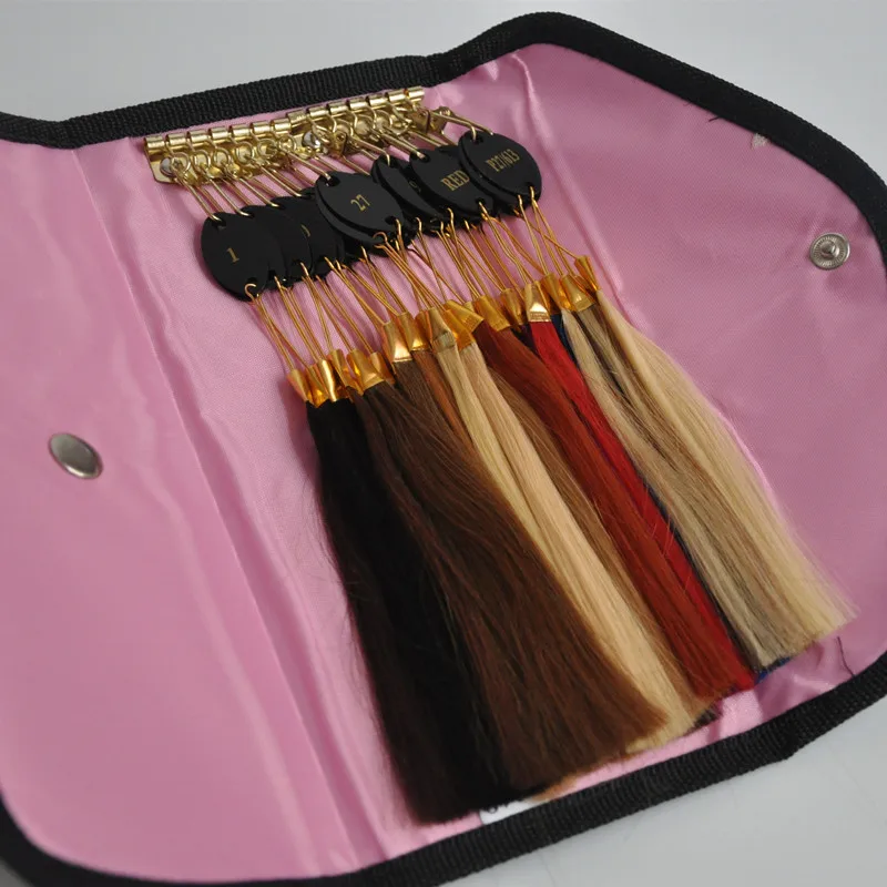 100% натуральные человеческие волосы Remy цветное кольцо для наращивания волос