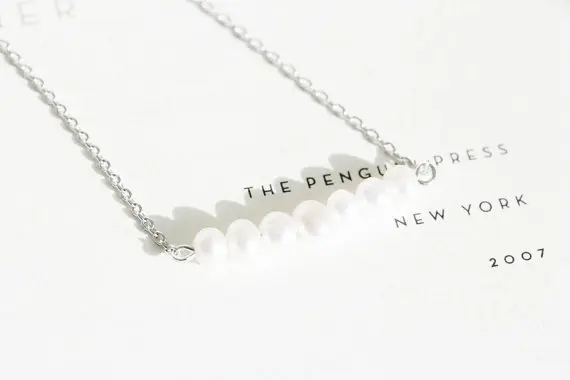 Простой браслет из пресноводного жемчуга-Золотой/серебристый/розовое золото 3