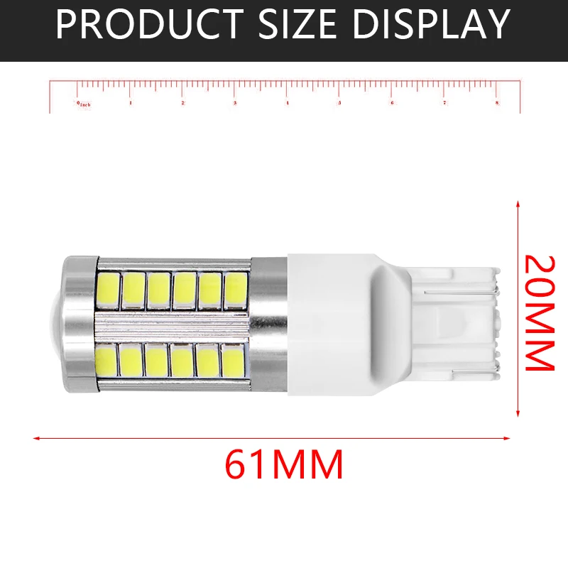 2 шт. T20 7443 W21/5 Вт 33 SMD 5730 светодиодный автомобильный сигнал поворота