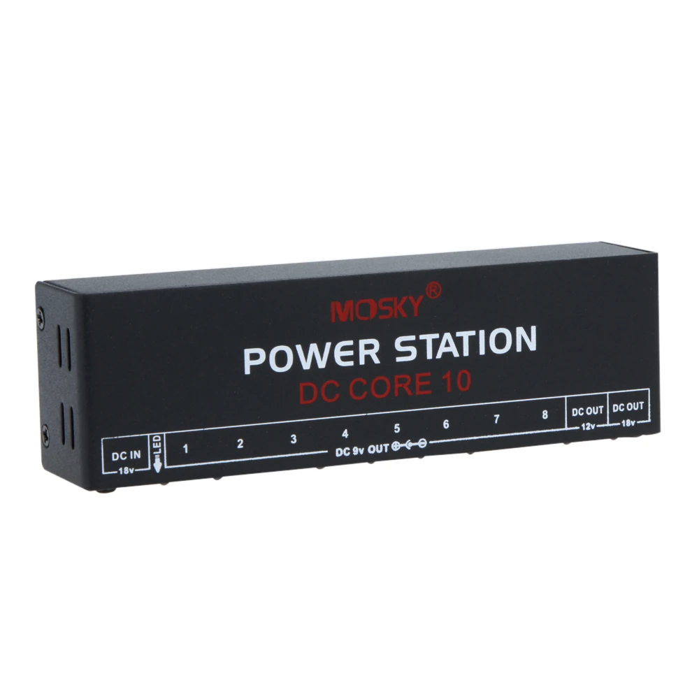 MOSKY DC CORE10 Портативный мини Питание для детей в возрасте от 9V 12V 18V педаль гитары
