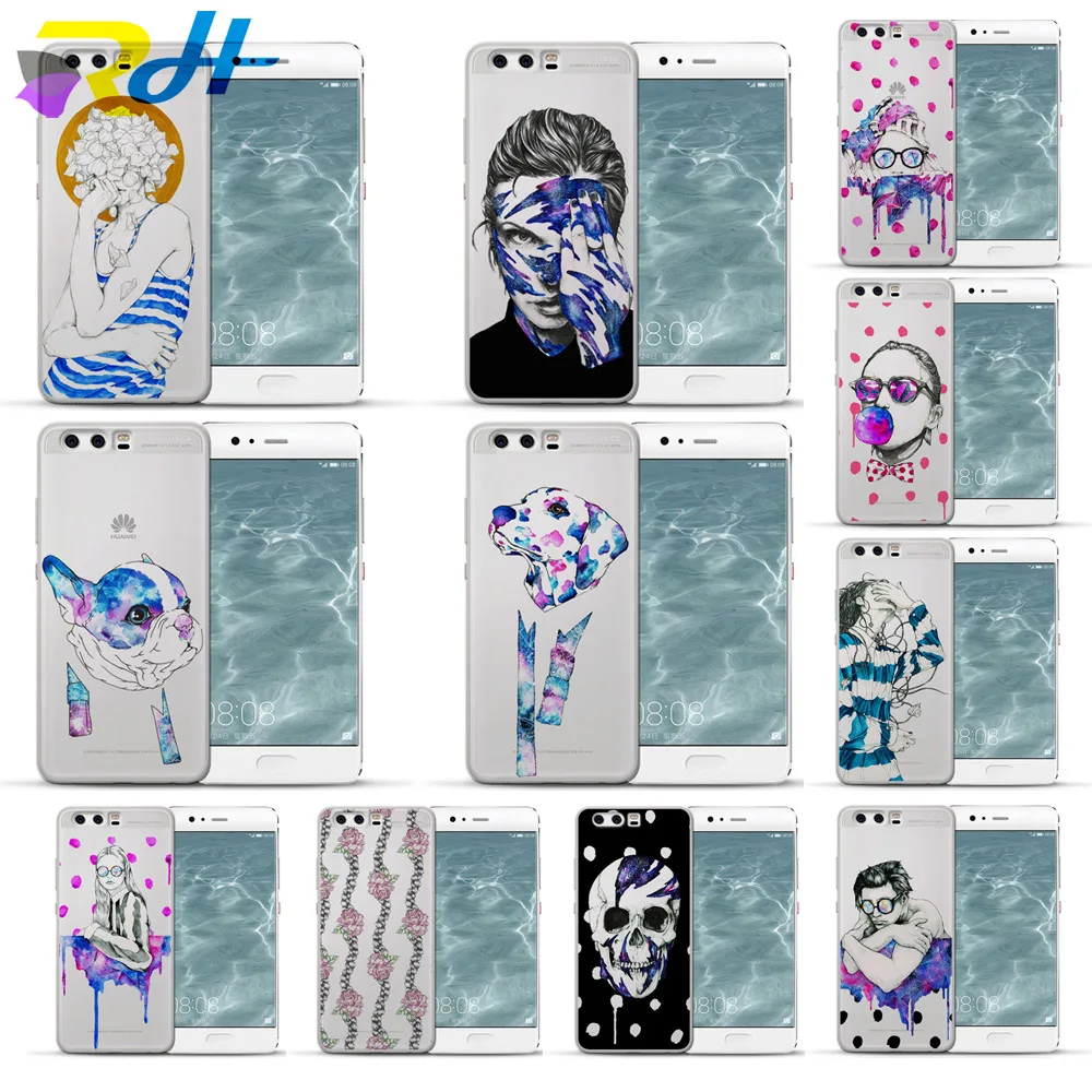 Для Huawei honor 6A 6X 9 чехол цветной для телефона 7A Pro 7X 7C5.7 8 Lite 8C 8X 10 Coque Etui|Чехлы-накладки|