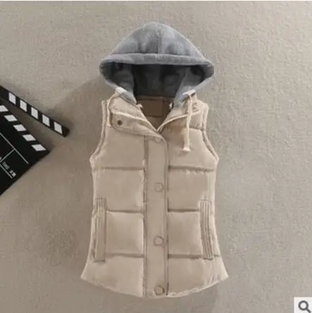 style1 Женская зимняя худи-жилетка пуховая жилетка пальто зимний жилет короткий пуховый жилет, куртка без рукавов Женская куртка, пальто - Цвет: style1