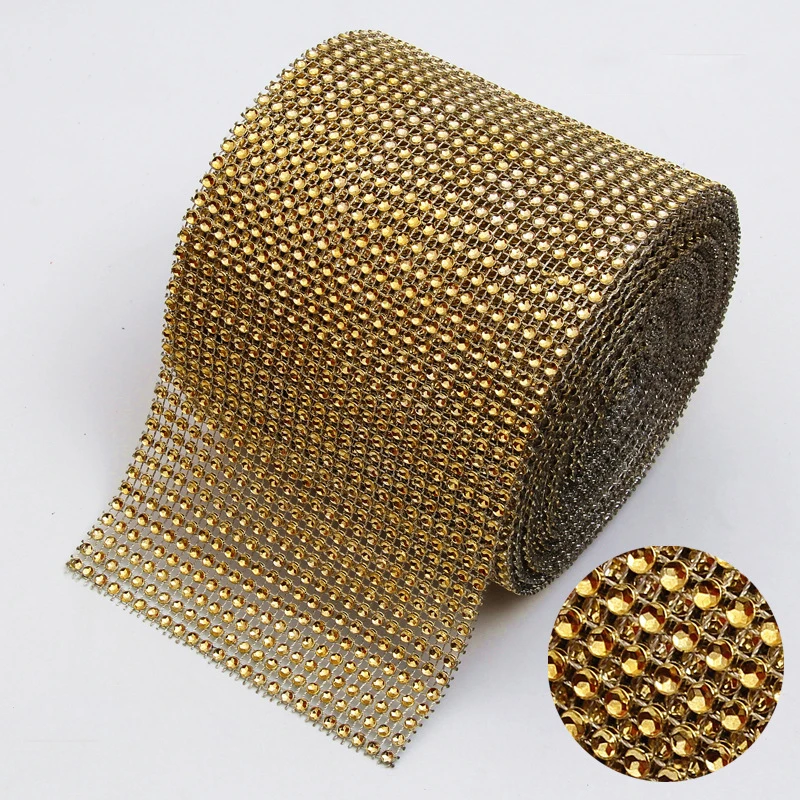 Прозрачные стразы на цепочке 40 см/4 мм прозрачные с плоской задней частью