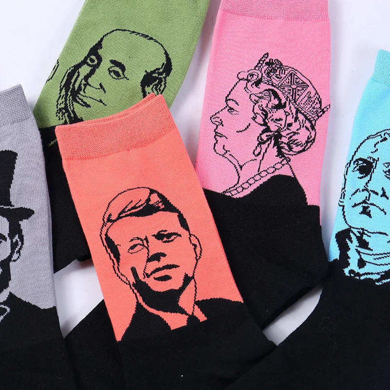 Новинка 2018 зимние носки RUNNING CHICK модные с креативным рисунком индивидуальные