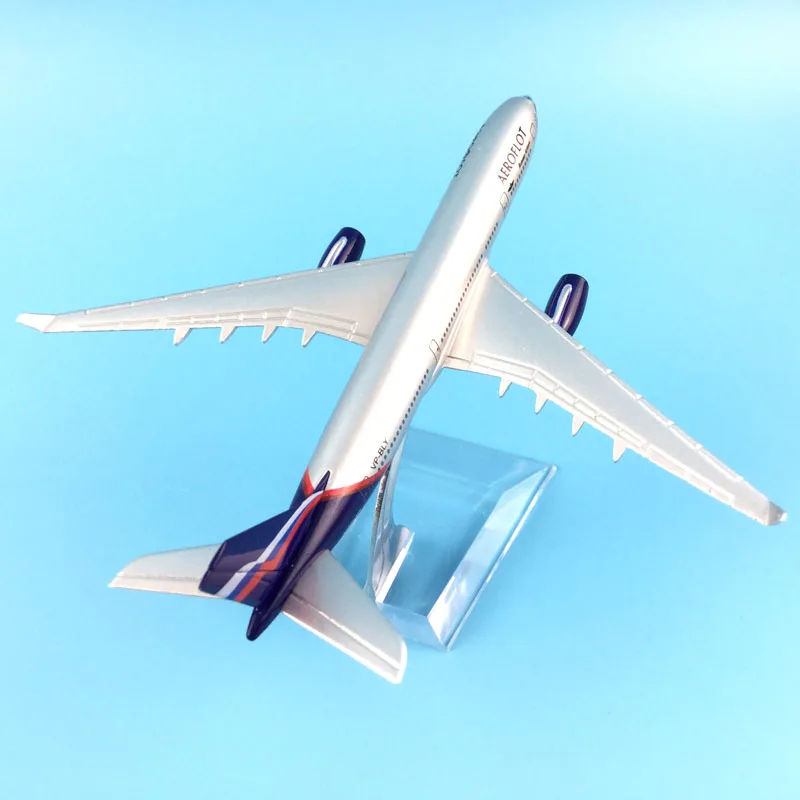 Модель пассажирского самолета Аэрофлот 16 см A330 модель имитация сплав