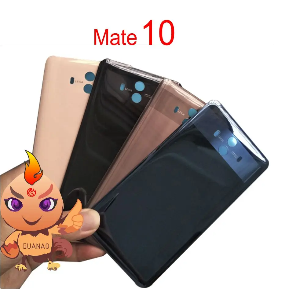 Для HUAWEI mate 10 Стеклянная Крышка батарейного отсека задняя крышка корпуса для Huawei