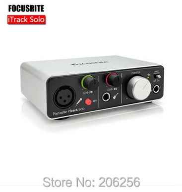 Оригинальный Focusrite iTrack Solo Профессиональный Запись звуковая карта usb аудио
