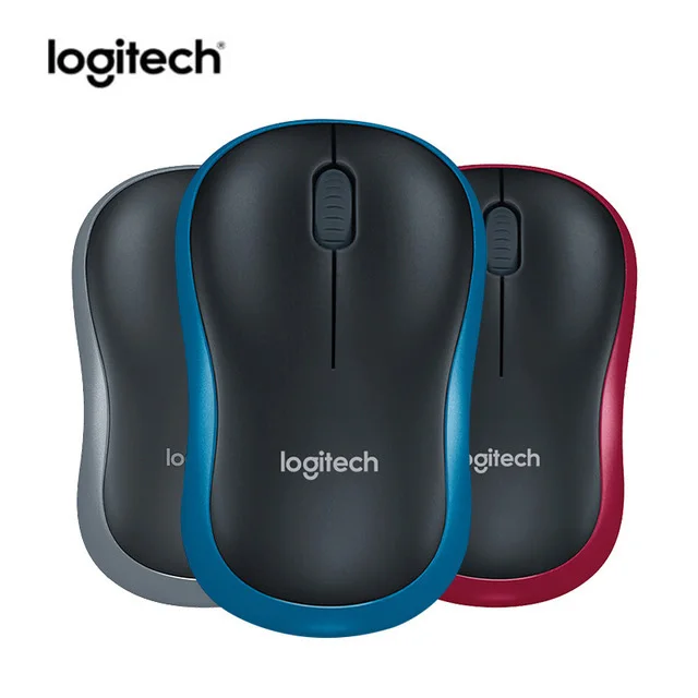 Мышь Logitech M185 UP M186, беспроводная эргономичная оптическая USB-мышь 2019 DPI, 2,4 ГГц, новая версия 1000