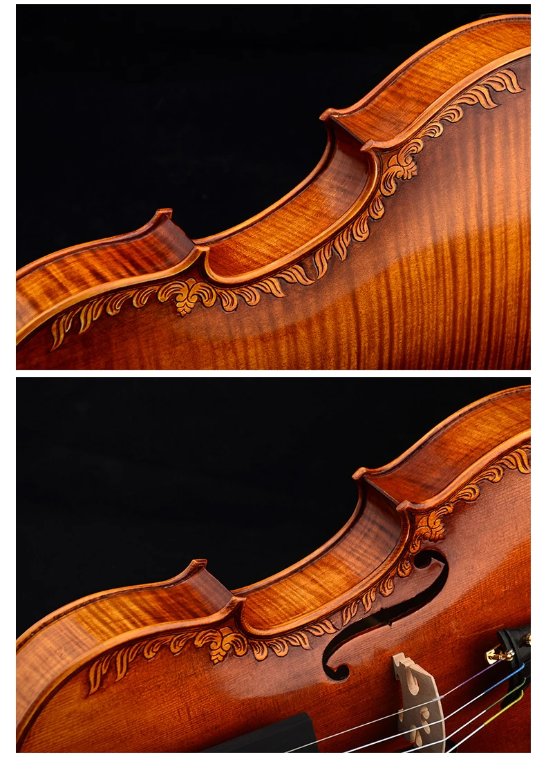 Кристина V07-carved скрипка 4/4 Музыкальные инструменты ручной работы альт fo Профессиональная игра Высокое качество скрипка o лук и канифоль