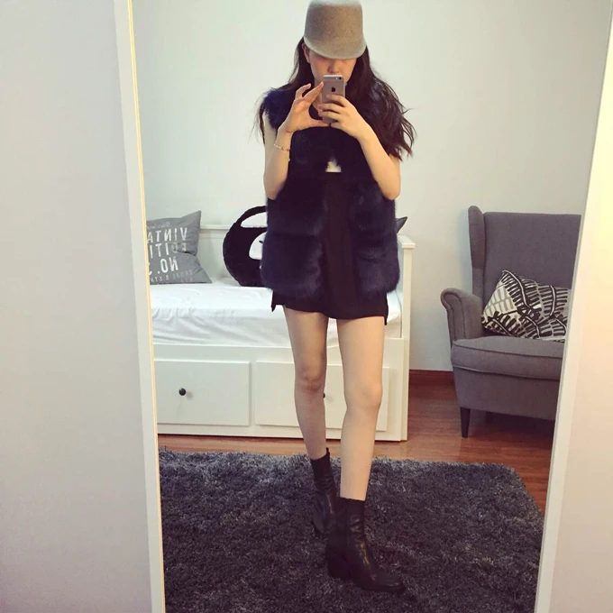 real fur coats promotion rushed abrigos mujer for women 2015 luxury winter artificial faux fox vest free shipping | Женская одежда