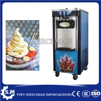 38 45lh 3 flavor yogurt soft ice cream maker machine with 3 heads commercial soft ice cream making vending machine