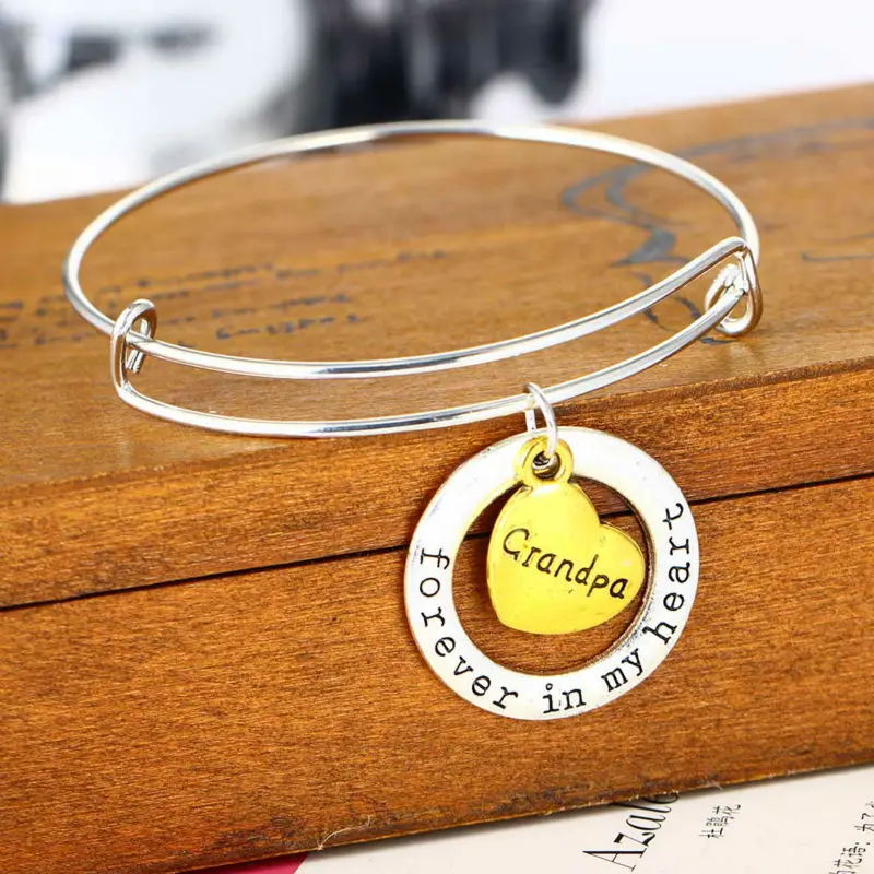 Новые очаровательные браслеты для папы мамы дедушки сердца навсегда в моем
