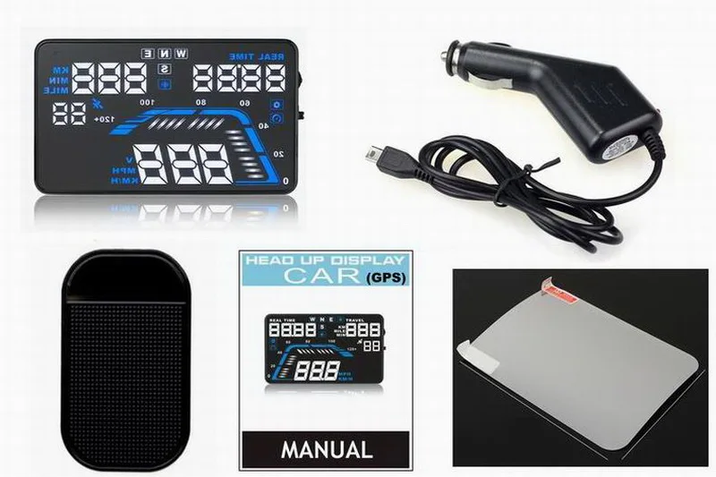 Q7 Автомобильный проектор на лобовое стекло 5 дюйма HD с GPS | Автомобили и мотоциклы