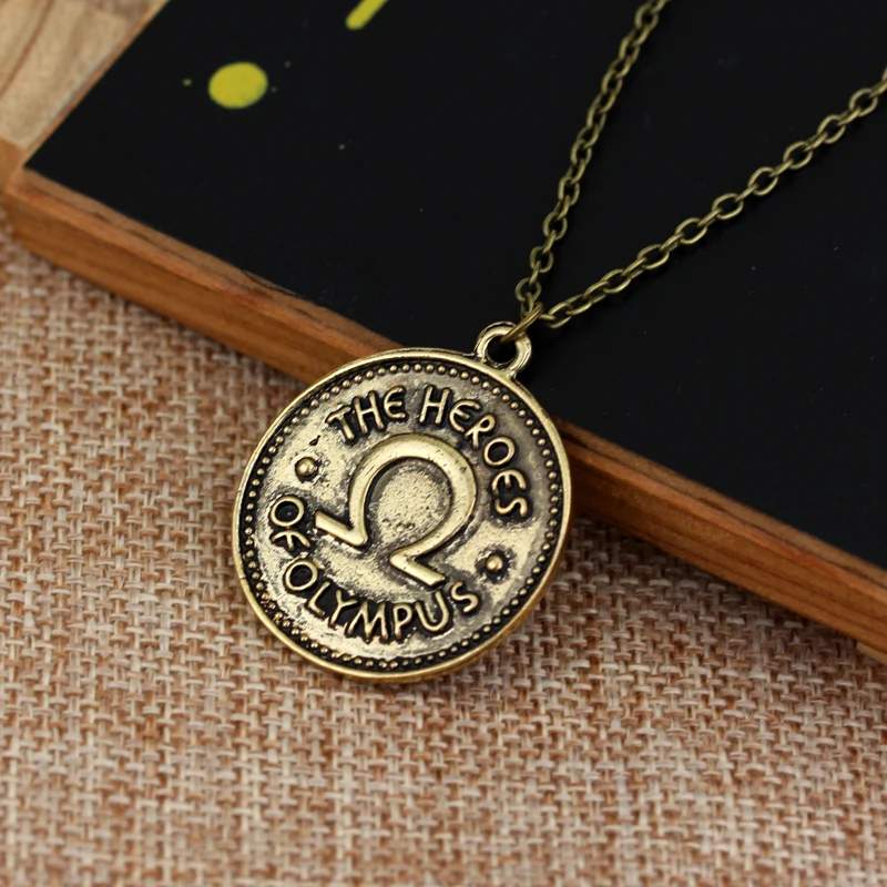 Винтажное ожерелье с монетой Percy Jackson Camp The heroes of olympus ivlivs | Украшения и аксессуары