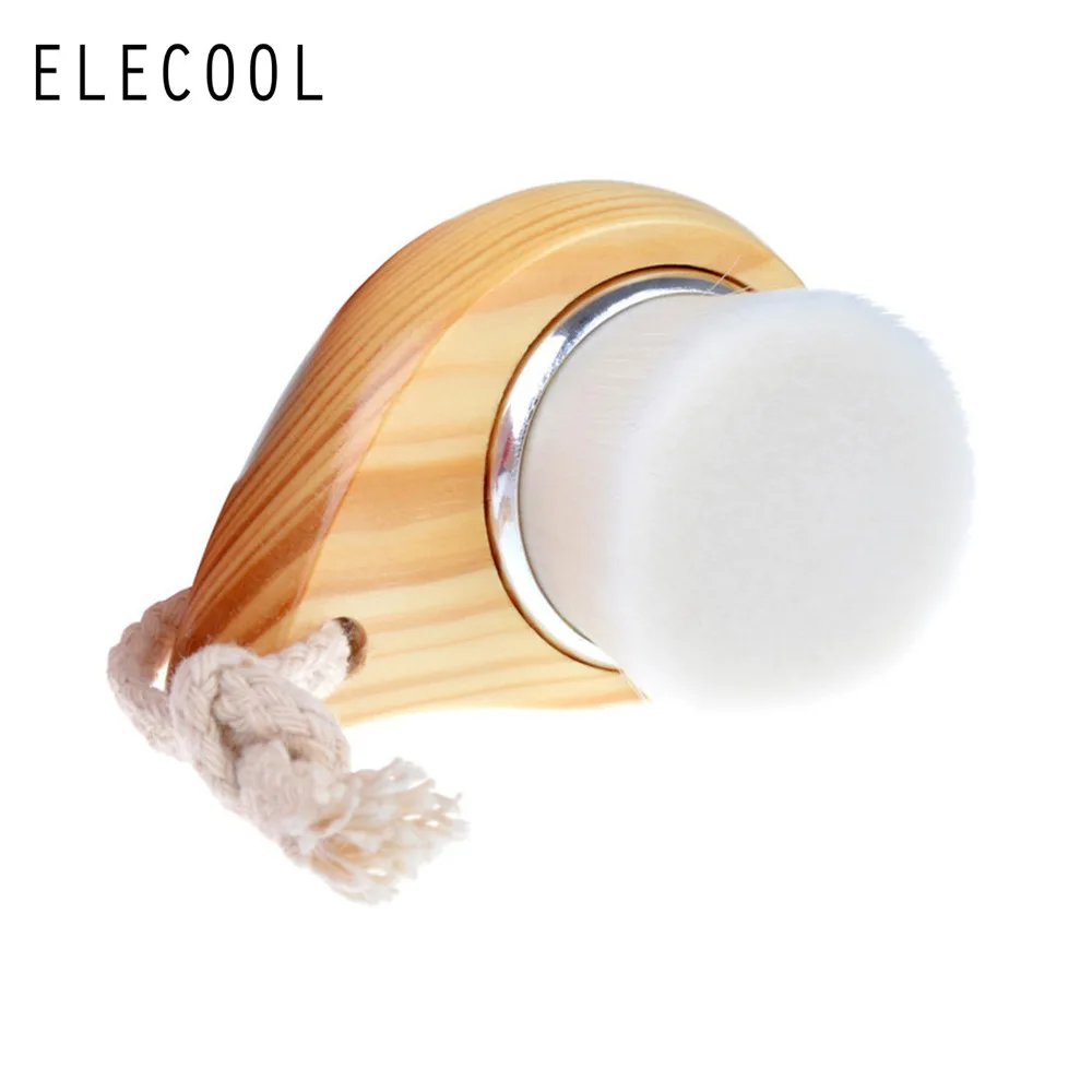 ELECOOL 1 шт. Новая мягкая щетка для мытья лица из мягкого волокна в форме запятой для глубокого очищения лица, мыть поры, уход за лицом, красота