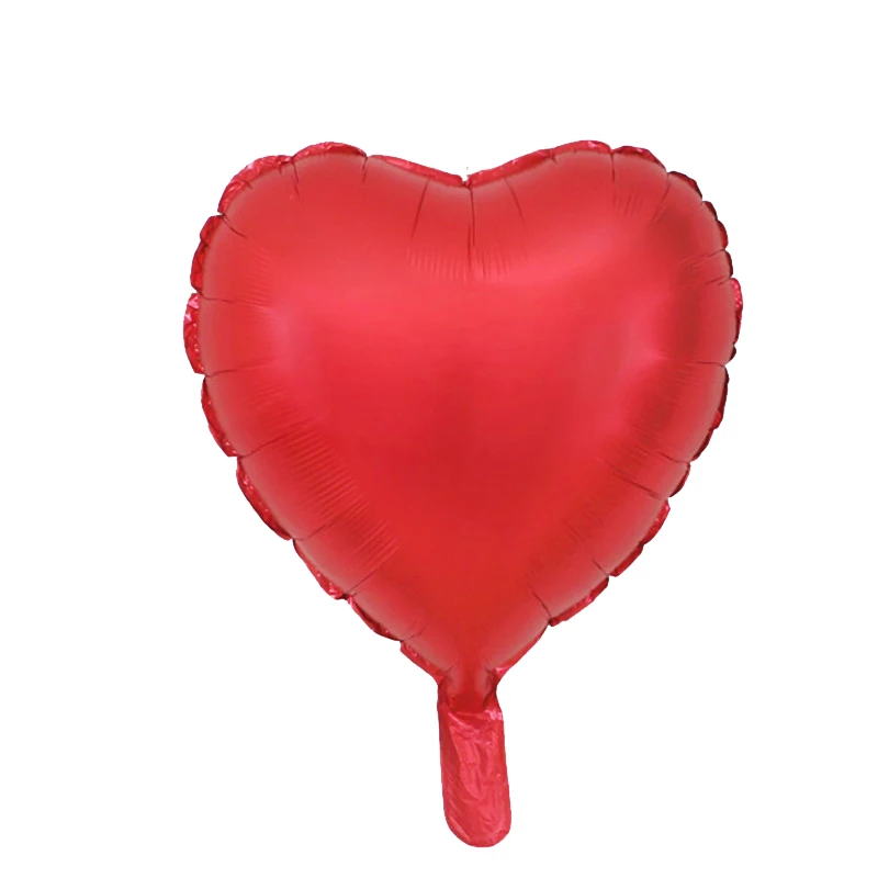 Heart Red 18 дюймов Звездное сердце матовые фольгированные шары на день рождения Воздушные гелиевые шары для свадьбы и дня рождения вечерние украшения Детские балоны - Цвет: Heart Red