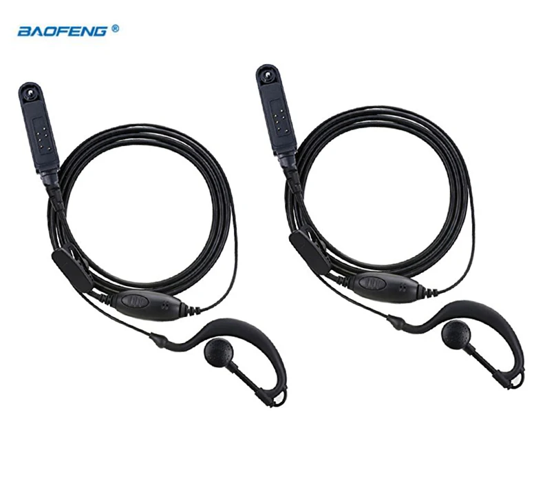 2pcs Waterproof Earphone Baofeng UV-9R plus headset UV 9R UV-XR BF-9700 BF-A58 ppt earphone Baofeng walkie talkie Accessories