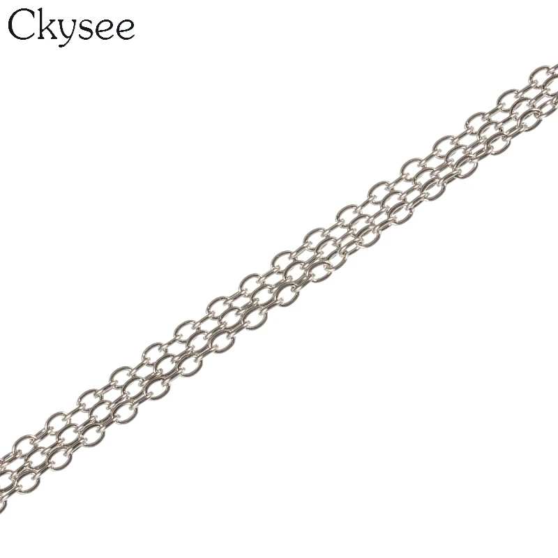 Ckysee 10 м/лот металлические цепи основная античная бронза/золото/серебро Цвет