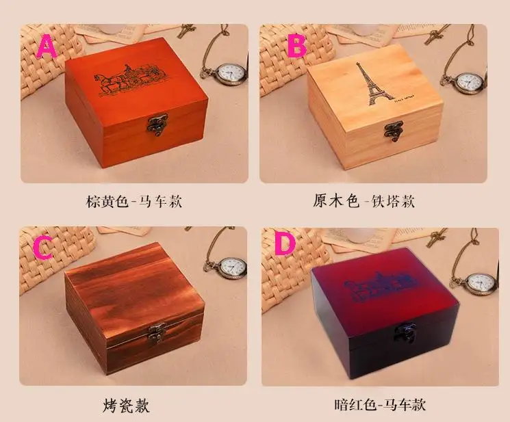 Деревянный швейный набор в коробке игольчатая лента ножницы