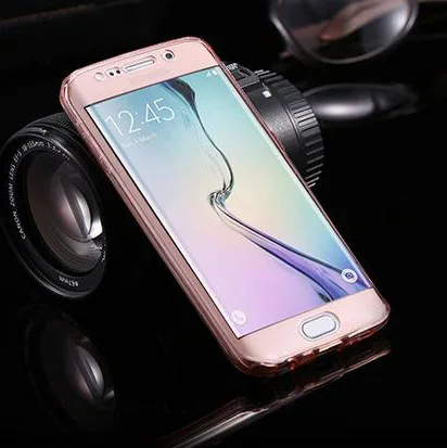 360 Передний + задний Силиконовый ТПУ чехол для Samsung Galaxy S8 S9 Plus S7 Edge A3 A5 A7 2016 2017 J3 J5 J7 A6